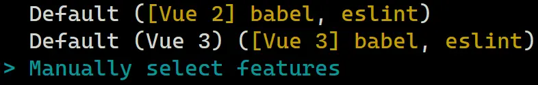 Vue 2 create project
